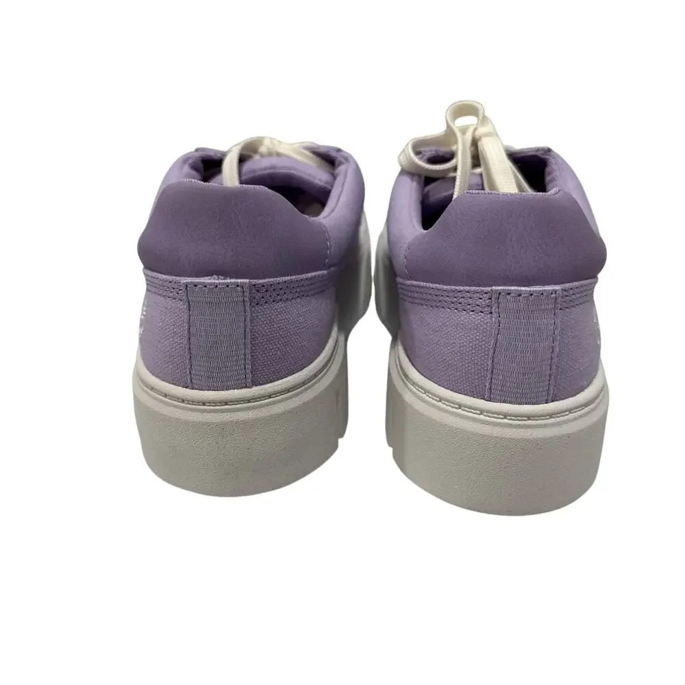 Timberland Women's Laurel Court Low Lace Purple Canvas Sneaker A64GC - Size: 8